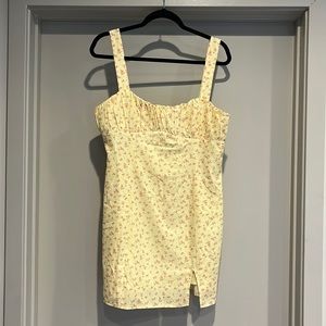 Princess Polly FREYA MINI DRESS YELLOW FLORAL